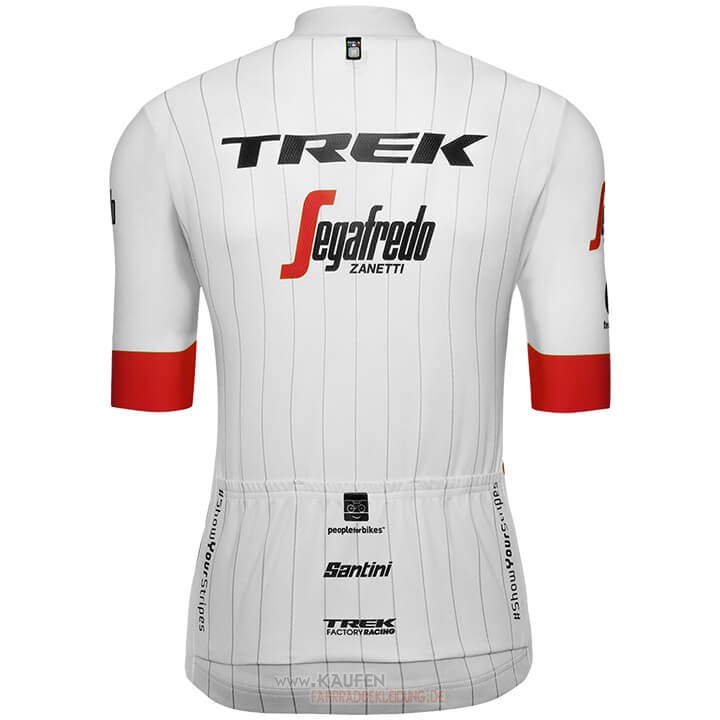 Trek Segafredo Langarmtrikot 2018 und Lange Tragerhose Tour de France Wei Rot